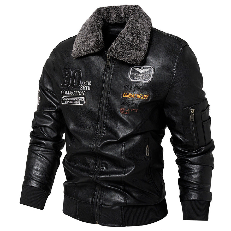 Slim Fit Leather Jacket