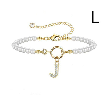 2024 New Fashion Toggle Clasp Initial Bracelet Women A-Z Letter