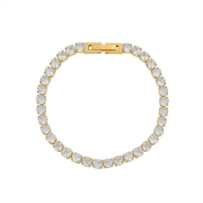Women's Fashion And Fully-jewelled Zircon Bracelet Bling Chain