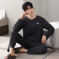 New Cotton Long Sleeve Full Cotton Casual Pajamas