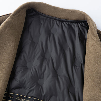 Mid-length Down Double-sided Cashmere Men's Casual Coat
