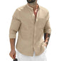 Autumn Mens Long Sleeve Shirts Cotton Business  Men