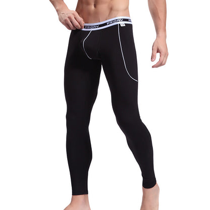 Men's Thin Viscose Soft Fabric Slim-fit Stretch Long Johns
