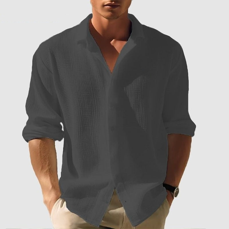 Men's Lapel Long Sleeve