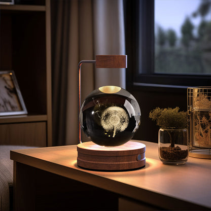 Crystal Ball Cosmic Indoor Night Light USB Power  Bedside Light