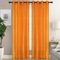 Christina - Faux Silk Semi Sheer Panel - Set of Two - Assorted Colors