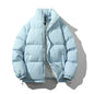 Men's Stand Collar Loose And Warm Down Coat