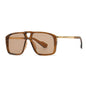 Men's Retro Double Square Sunglasses