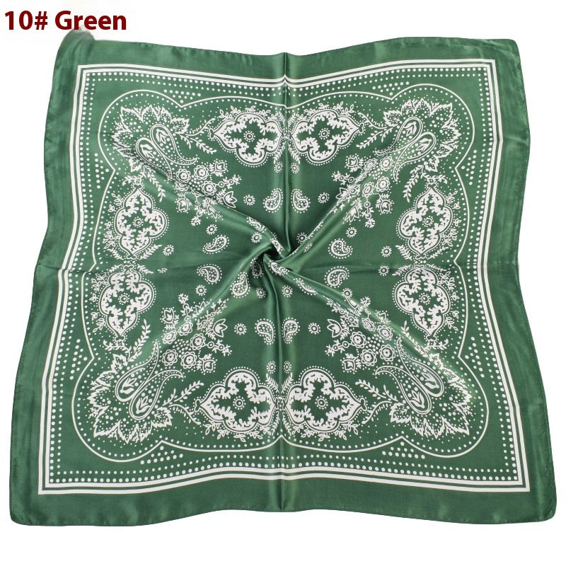 Vintage Satin Plain Scarf