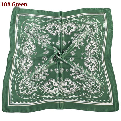 Vintage Satin Plain Scarf