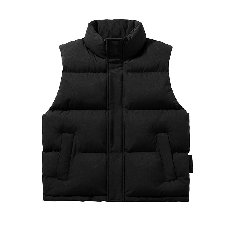 Trendy Sleeveless Cotton-padded Vest