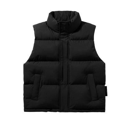 Trendy Sleeveless Cotton-padded Vest