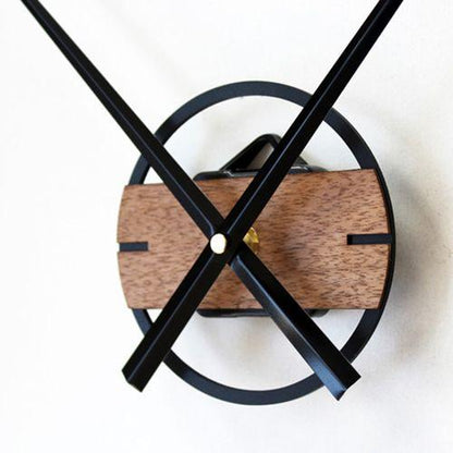 Metal and Wood Mechanism wall clock decoration