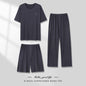 Men's Pajamas Thin Three-piece Home Wear
