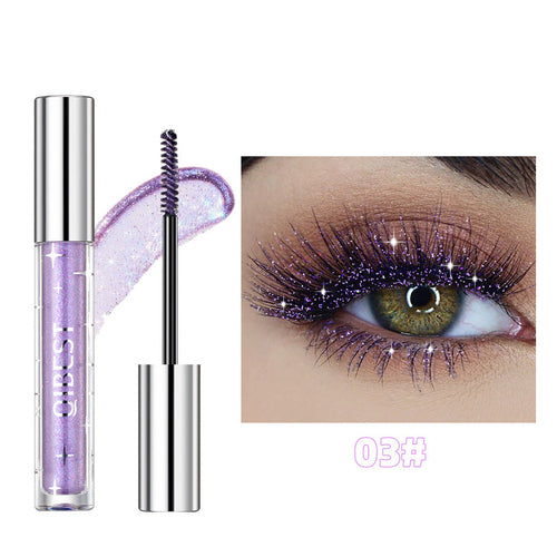 Violet Glitter Lash Mascara Diamond Mascara Thick Shiny Eyelash