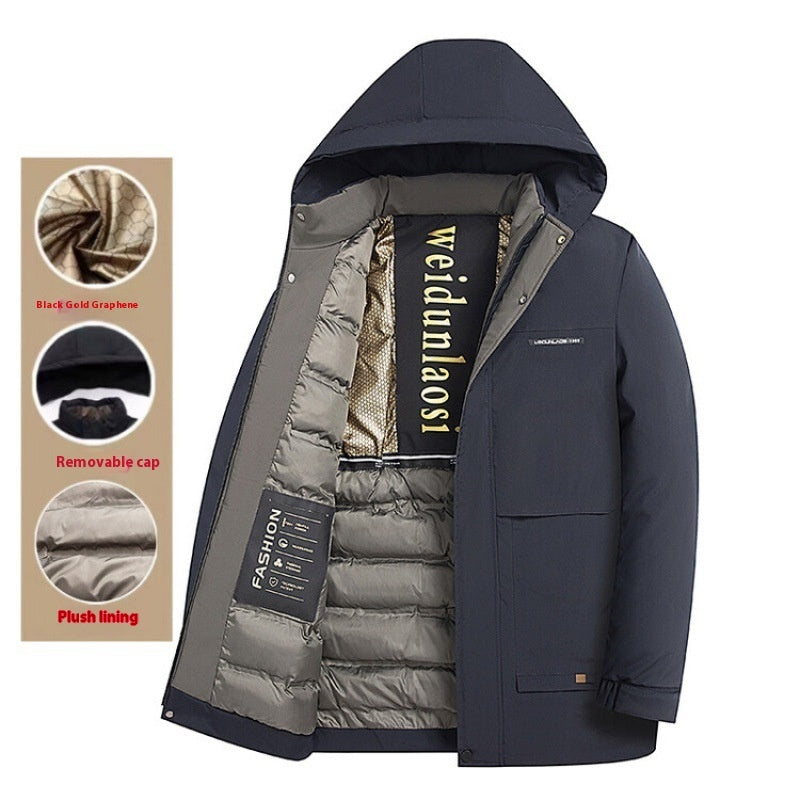 Winter Men's Velvet Thickening Padded Jacket