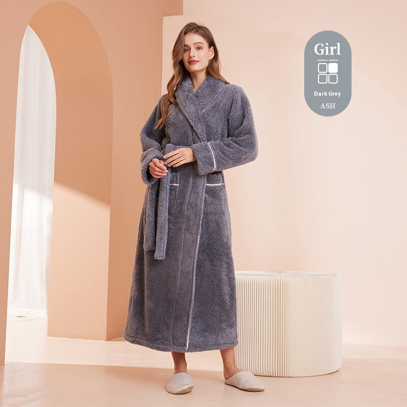 Thickened Cotton Velvet Robe