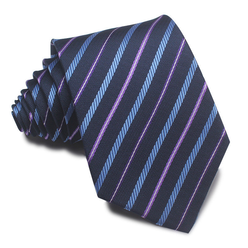8CM Striped Tie Men's Business Formal