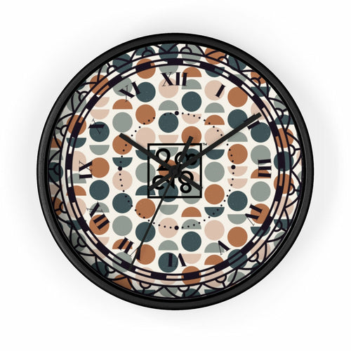 2882Time™ Halves & Wholes Retro Dot Geometric Clock