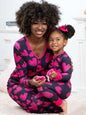 Valentine's Day Heart Printing Pajamas Parent-child