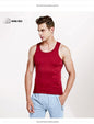 Men's Vest Cotton Slim Fit Sports Bottoming Shirt Breathable Stretch Underwear