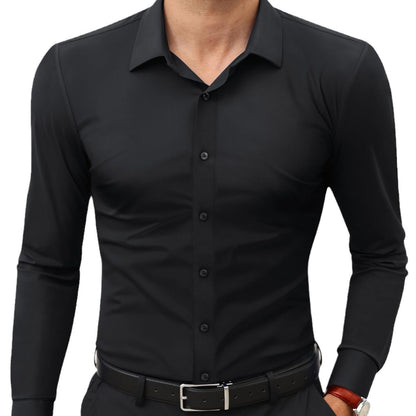 Non-ironing Full Elastic Force Shirt Men's Business