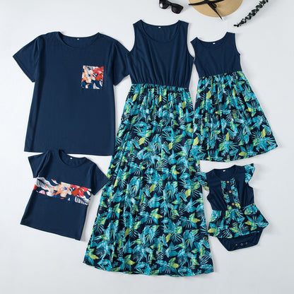 Printed Vacay Family Matching Outfits