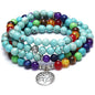 Amazon Stone Tiger Eye Stone Bracelet Necklace 108 Buddha Beads Lotus