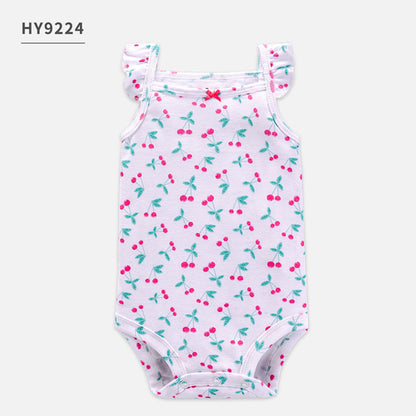 TinyJoy™ – Summer Cotton Romper Set for Baby Girls