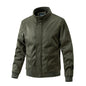 Men's Stand-up Collar Slim Fit Suede Jacket