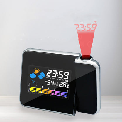 LED Alarm Projection Clock Thermometer Hygrometer