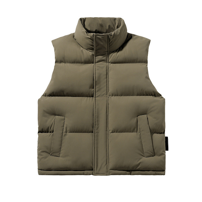 Trendy Sleeveless Cotton-padded Vest