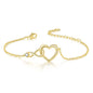 Heart-shape Bracelet Fashion Jewelry Versatile Love Bracelet Gift For