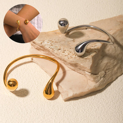 Fashion Jewelry Minar Hip Hop Metallic Irregular Water Drop Twist