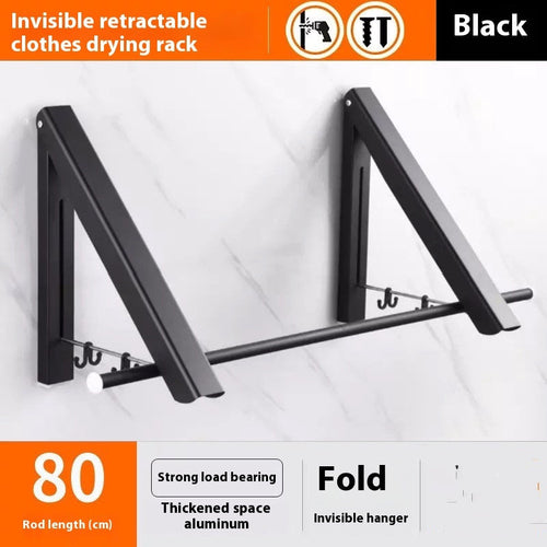 Punch-free Space Aluminum Foldable Invisible Folding Retractable Wall