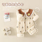 DaisyWarm™ – Winter Floral Jumpsuit for Baby Girls