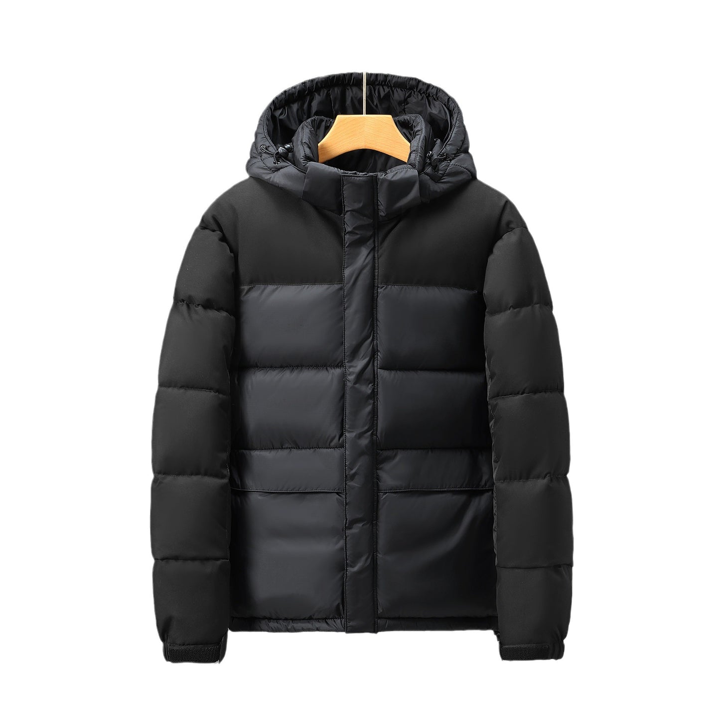 Cotton Jacket Men And Women Short Color Contrast Patchwork