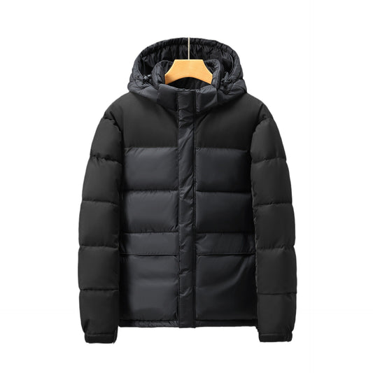 Cotton Jacket Men And Women Short Color Contrast Patchwork