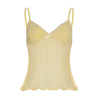 Lace Stitching Tank For Women