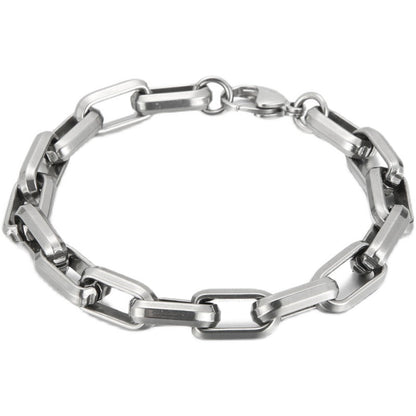 Men's Titanium Steel Bracelet Ins Niche Design Hip-hop Geometric