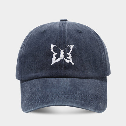 Butterfly Embroidered Sun Hat