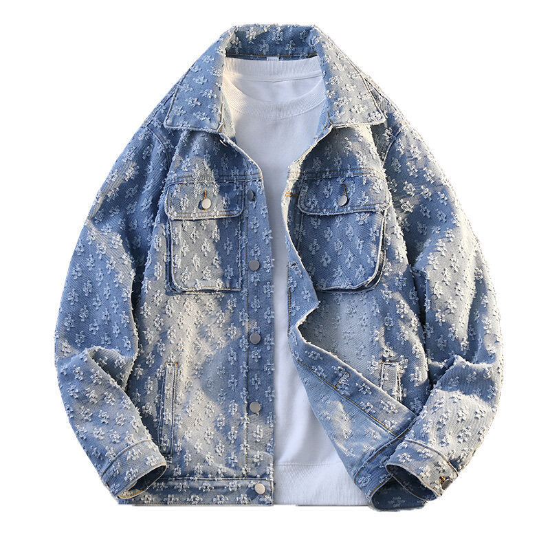 Denim Coat Youth Spring Men's Blue