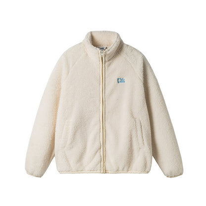 Thickening Stand Collar Olympic Fleece Cotton-padded Coat