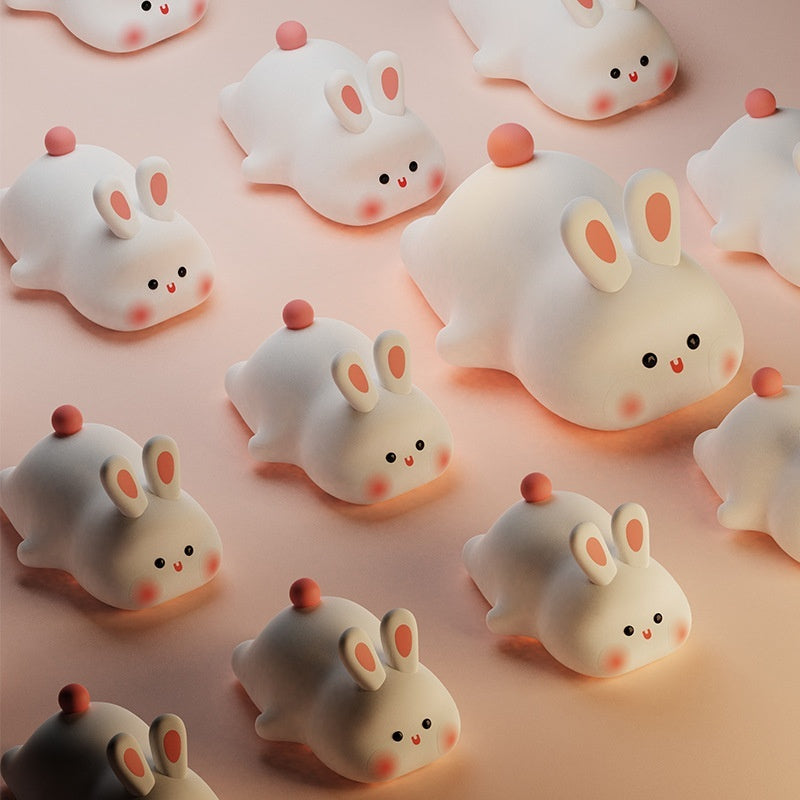 Cute LED Night Light Touch Sensor Cartoon Kid's Nightlights Big Face