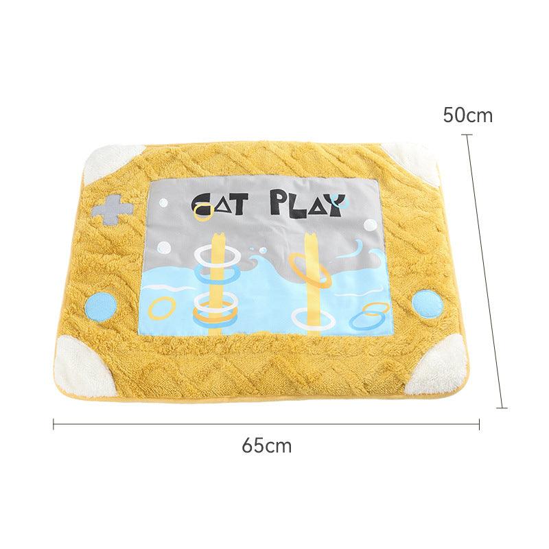 Cozy Cave Cat Bed: Arctic Velvet Game Console