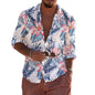 Men's Printed Shirt Beach Style Long Sleeve