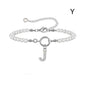 2024 New Fashion Toggle Clasp Initial Bracelet Women A-Z Letter