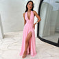 Sexy V-neck Slit Dress