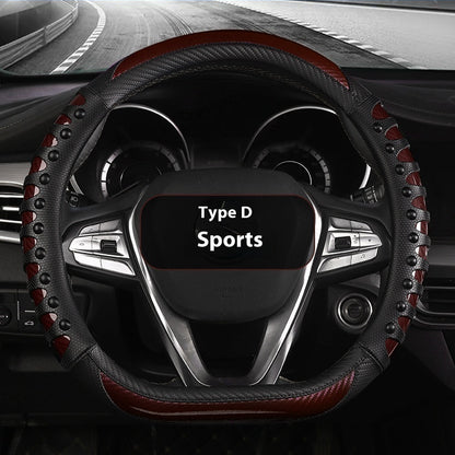 Leather Silicone Steering Wheel Cover