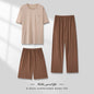 Men's Pajamas Thin Three-piece Home Wear
